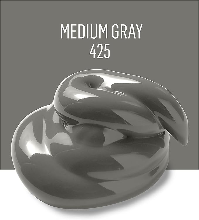 FolkArt Acrylic Paint in Assorted Colors (2 oz), 425, Medium Gray (Pack of 2)