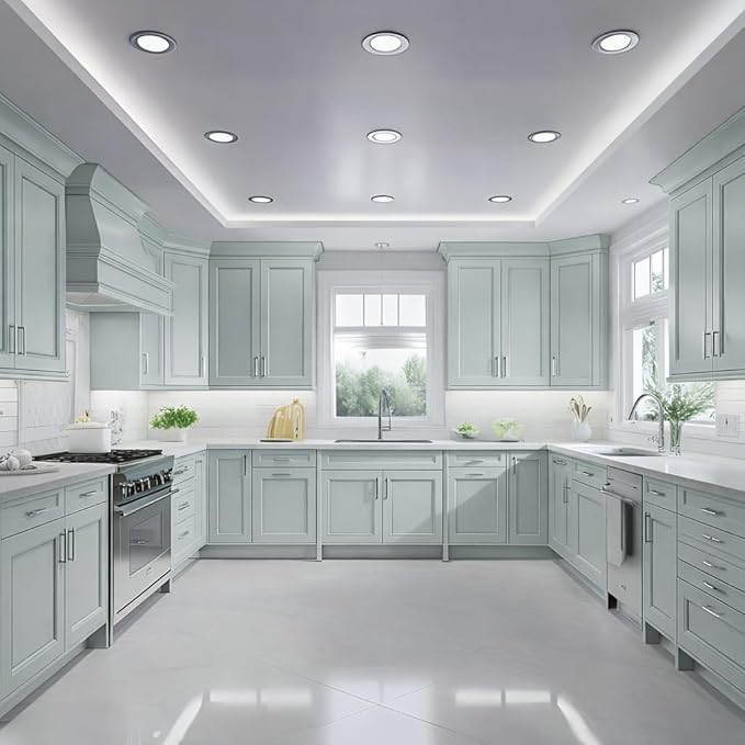 ALL-IN-ONE Paint by Heirloom Traditions, Saltwater (Pastel Green), Gallon - Durable cabinet and furniture paint. Built in primer and top coat, no sanding needed. Includes our 30 featured color card.