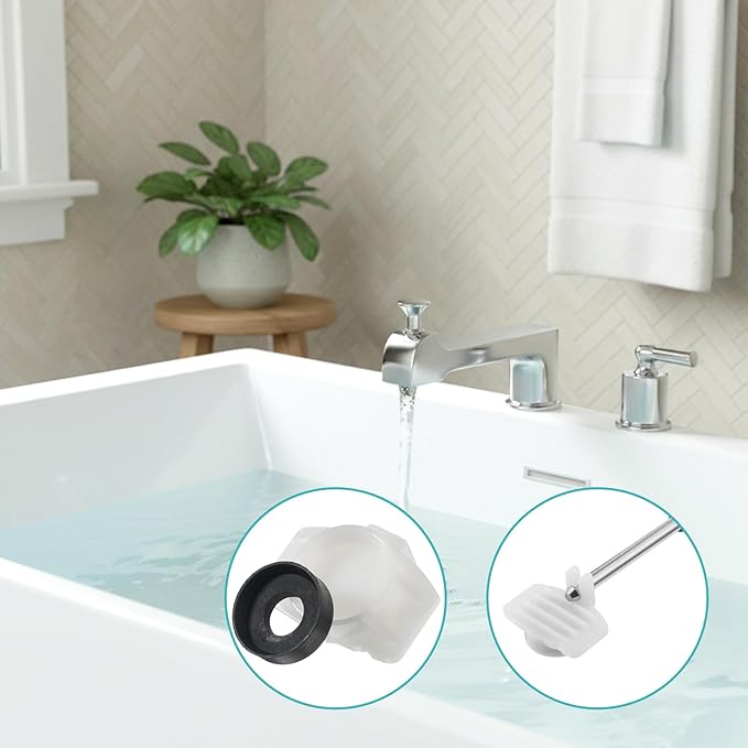 2 Set Tub Spout Diverter Repair Kit, Includes 2 x Diverter Valve Stems, 2 x Cup Seals and 2 x Gates, Bathroom Shower Bathtub Leaky Faucet Repair Replacement Parts