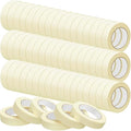 Fainne Masking Tape Bulk General Purpose Masking Painting Tape 55 Yards for Painting Home Office School Stationery Arts Crafts Basic Use, Easy Removal(72 Rolls,1 Inch)