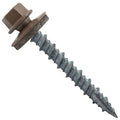 Metal Roofing Screws: (250) 10 x 1-1/2" Light Brown Hex Head Sheet Metal Roof Screw. Self Starting Metal to Wood siding Screws. EPDM Washer. Colored Head
