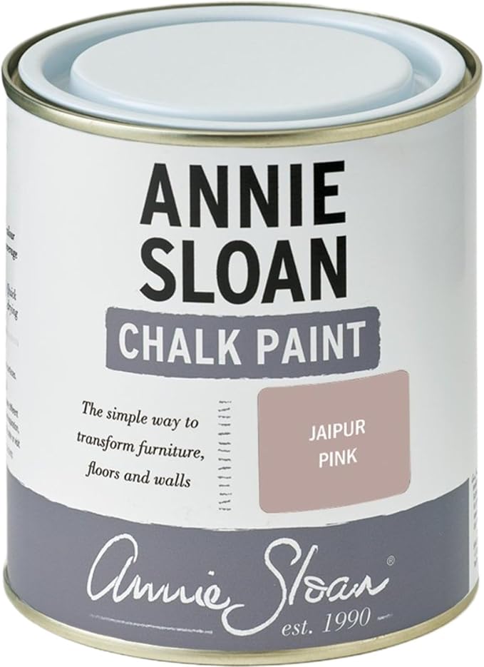 Annie Sloan Chalk Paint® (Jaipur Pink, 500 ml/16.9 Fl Oz) a unique decorative paint for furniture, cabinets and home décor with no sanding or priming