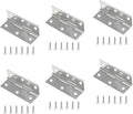 Piutouyar 6Pack Butt Hinge 2.5 Inch Mini 304 Stainless Steel Cabinet Hinges - Small Folding Craft Hinges With Mounting Screws for Boxes, Gate, Drawer
