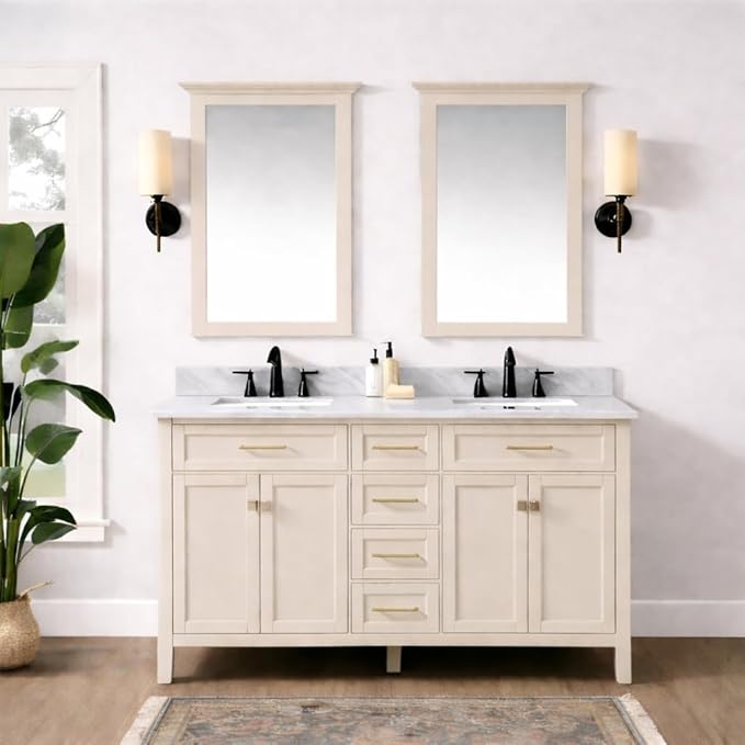 ALL-IN-ONE Paint by Heirloom Traditions, Almond (Neutral White), 8oz Sample - Durable cabinet and furniture paint. Built in primer and top coat, no sanding needed. Includes our 30 featured color card.