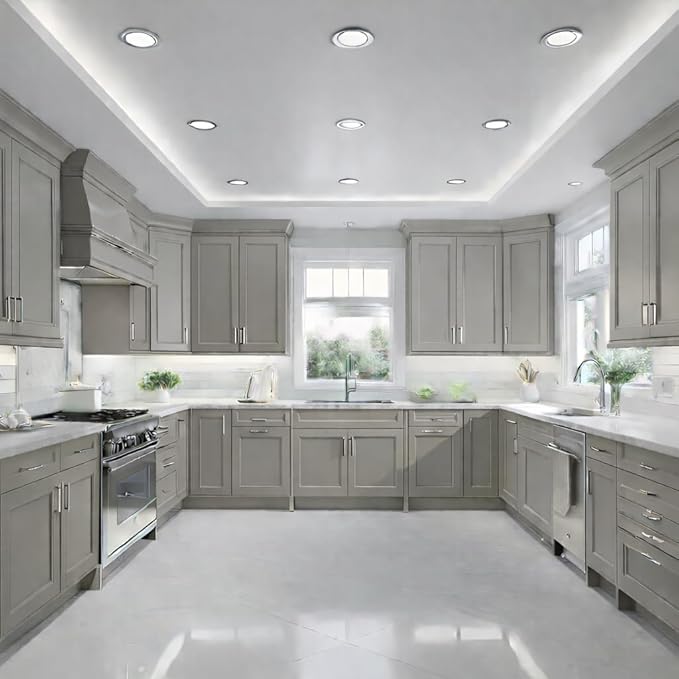 ALL-IN-ONE Paint by Heirloom Traditions, Stonehenge (Mid-tone Neutral Taupe), Gallon - Durable cabinet and furniture paint. Built in primer and top coat, no sanding needed. Includes our 30 featured