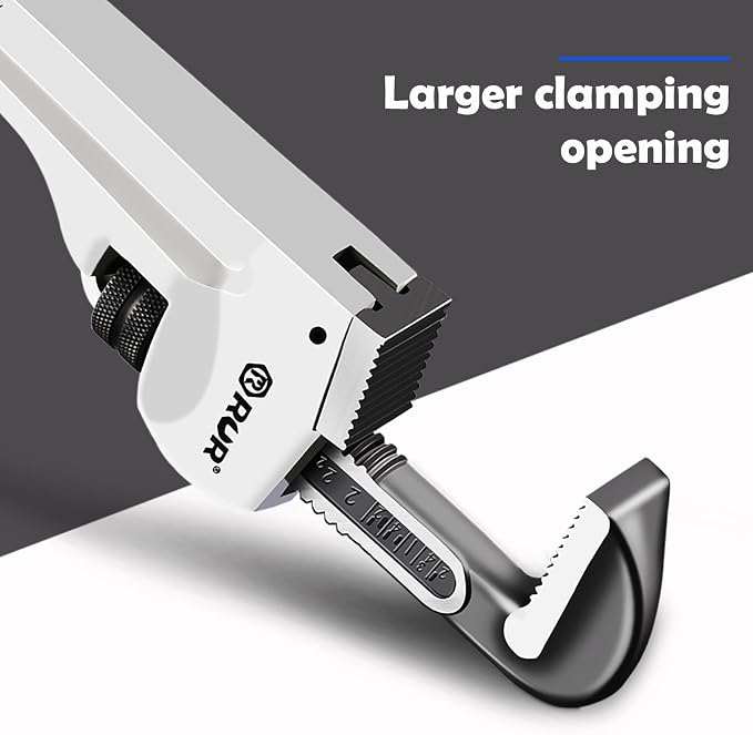 Verida 36 Inch Aluminum Pipe Wrench | Plumbers Wrench, Heavy Duty Plumbing Tools | Forged from High Carbon Steel | Suitable for Water Pipes, Plumbing, Fire Protection Pipe Tools