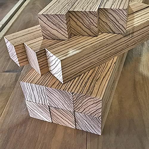 Zebrawood Wood Turning Blanks 6pcs - 2" x 2" x 18"