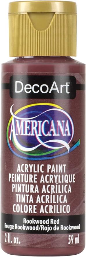 DecoArt Americana Acrylic Paint, 2-Ounce, Rookwood Red