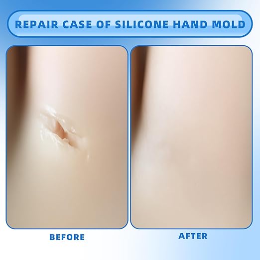 Lounsweer 2 Pcs Silicone Adhesive Glue for Skin Doll Repair Flesh Color Soft Adhesive Rubber Repair Glue for Filling Silicone Baby Doll Cavities Rubber Molds Halloween SFX Makeup