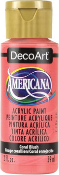 DecoArt Americana Acrylic Paint, 2-Ounce, Coral Blush