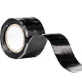 Self Fusing Silicone Tape 1 Inch x 5FT, 0.5mm Thickness Waterproof Repair Tape for Plumbing, Hose, Pipeline & Electrical Cable Winding Emergency Leak Seal for Hot Cold Pipes (1.5M*0.5MM Black)