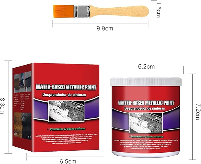 2 In 1 Rust Converter & Metal Primer, Water-Based Metallic Paint Rust Converter, High-Performance Rust Remover For Metal Surfaces, Rust Inhibitor Primer For Metal, Car Chassis,Frame,Fence (3PC)