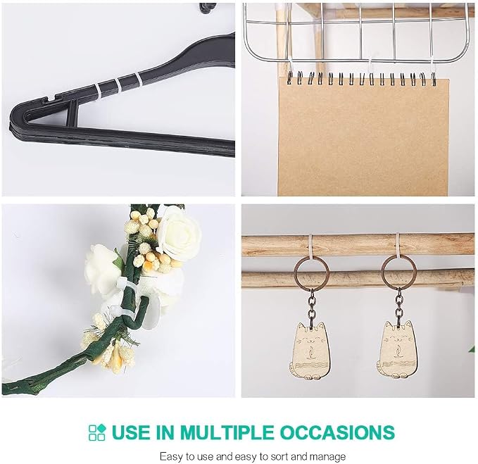 Zip Ties,2000 Piece Self-Locking Nylon White Cable Ties,Assorted Sizes 4+6+8+10+12-Inch,Multi-Purpose Wire Management Plastic Ties,Perfect for Home,Garden,Office,Travel and Workshop.