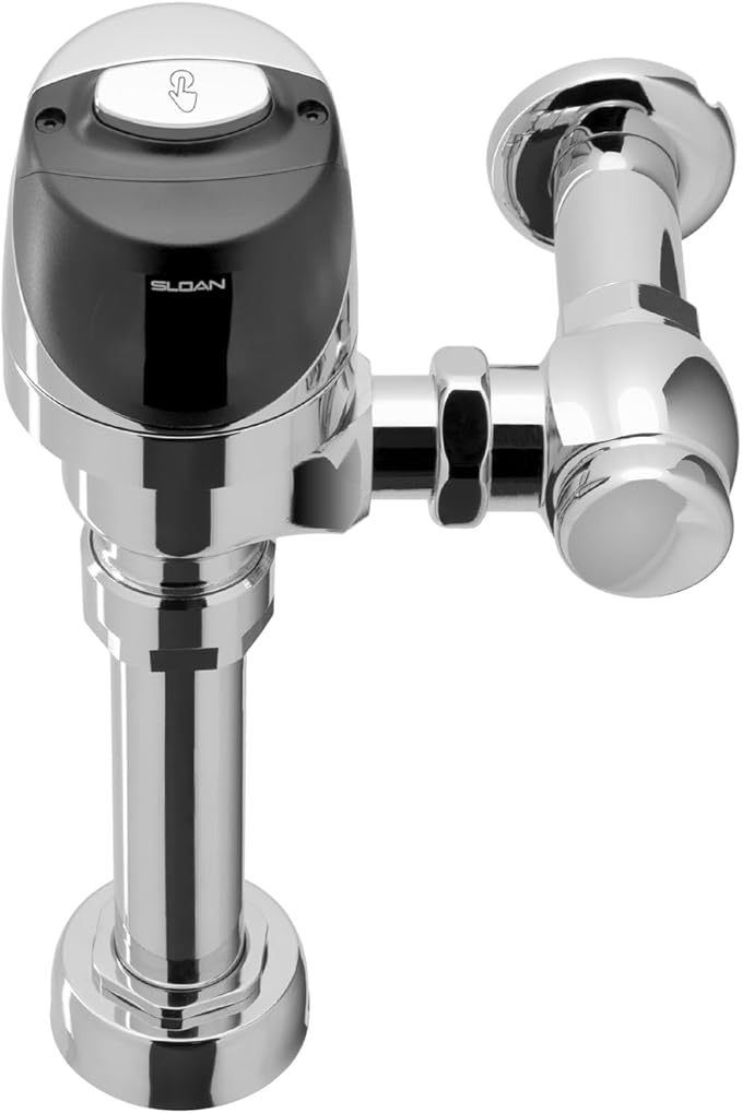 Sloan G2 Optima Plus 8110 Exposed Sensor Water Closet Flushometer, 3.5 GPF Flush Valve - Single Flush, Fixture Connection Top Spud, Battery Powered Infrared Sensor, Polished Chrome Finish, 3250404