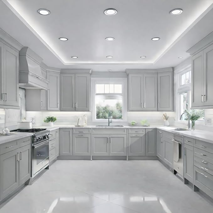 ALL-IN-ONE Paint by Heirloom Traditions, Oxford (Neutral Gray), Quart - Durable cabinet and furniture paint. Built in primer and top coat, no sanding needed. Includes our 30 featured color card.