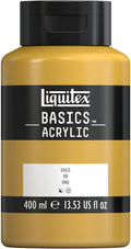 Liquitex BASICS Acrylic Paint, 400ml (13.5-oz) Bottle, Gold