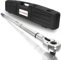 SuZhi 1 Inch Drive Torque Wrench 200-1000 FT.LB / 271-1356.7N.M/Aluminum Alloy handle & Cr-Mo Material Head, Heavy Duty, Professional,Dual Direction, Store in Solid Case