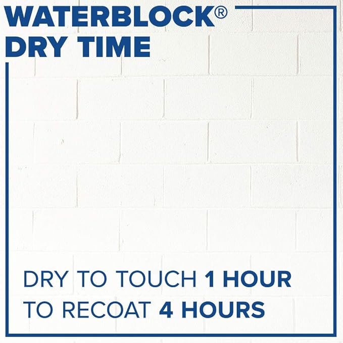 INSL-X WaterBlock Acrylic Masonry Waterproofer Paint, White, 1 Gallon