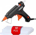 Mini Hot Glue Gun 10pcs Glue Stick Hot Glue Gun Set For Quick Repair Artist DIY Art Home 20w Black