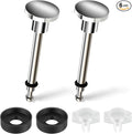 2 Set Tub Spout Diverter Repair Kit, Bathroom Shower Bathtub Leaky Faucet Repair Replacement Parts, with 2 Diverter Valve Stems, 2 Cup Seals and 2 Gates (Chrome)