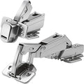 TamBee 1/2 Inch Overlay 175 Degree Cabinet Door Hinges 48mm Frameless Soft Close Lazy Susan Hinges for Corner Kitchen Adjustable,2 Pcs/1 Pair (Half Overlay)