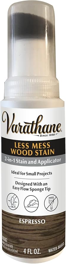Varathane 368032 Less Mess Wood Stain and Applicator, 4 oz, Espresso