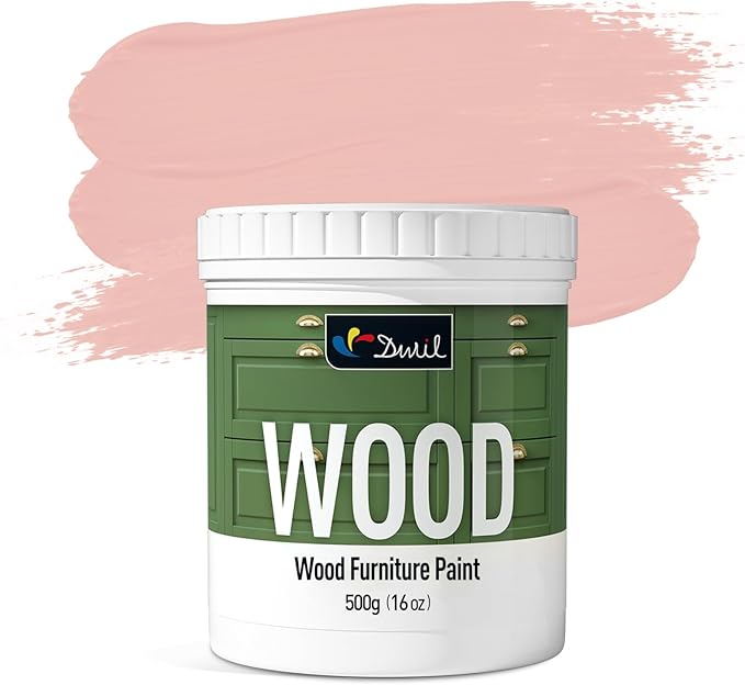 DWIL Matte Finish Furniture Paint - 16 Oz Wood Paint for Cabinets, Doors, Tables, and Dressers Refinishing - Water-Based, Non-Toxic & Odorless, Easy to Apply(Madder Orange)-Without Tools