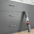 17.7"x200" Grey Peel and Stick Wallpaper Grey Contact Paper Grey Wallpaper for Walls Removable Wallpaper Matte Grey Contact Paper for Cabinets Shelves Decorative Solid Grey Wall Paper Vinyl
