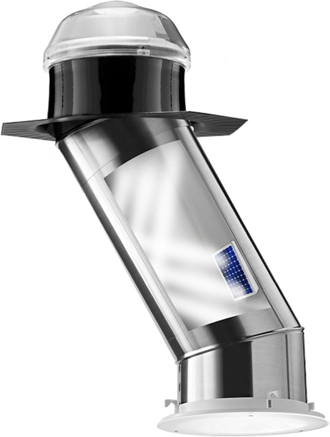 Solatube® Skylight Kit with Integrated Solar NightLight – 14-Inch Diameter Tubular Skylight for Natural Daylight and Nighttime Illumination, Energy-Efficient Lighting Solution