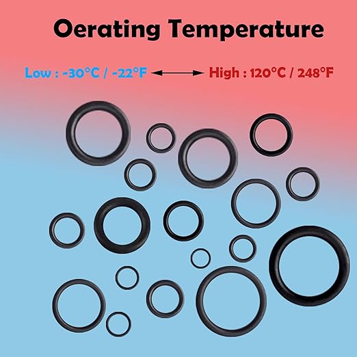 ZDBB 1010 Pcs Rubber O Rings Kit 22 Size Universal O-Ring Assortment Set for Automotive Faucet Pressure Washers Plumbing Sealing Repair,Air or Gas Connections,Resist Oil and Heat