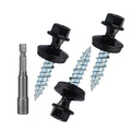 Metal Roofing Screws 10 x 1 inch, Black Hex Head Sheet Metal Roof Screw with EPDM Washer for Corrugated Roofing (250Pcs)