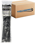 Kable Kontrol Cable Zip Ties, 18 Inch, 5000 Pcs, 50lbs Test, Black | Nylon Plastic, UV-Resistant, Self Locking, UL Listed, Indoor & Outdoor Use