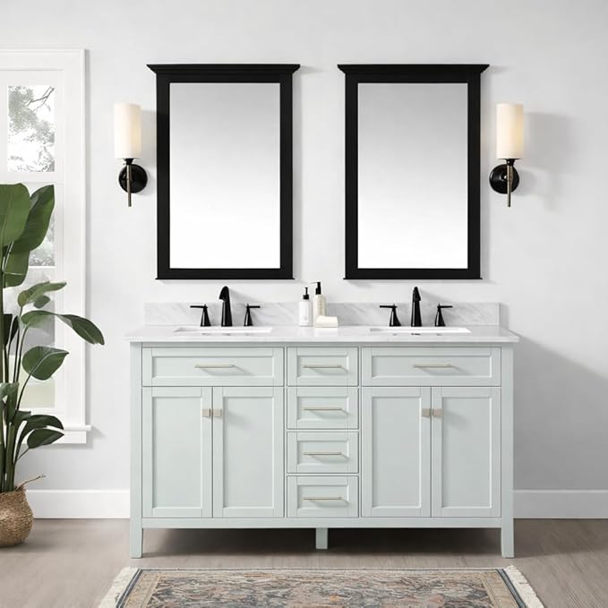 ALL-IN-ONE Paint by Heirloom Traditions, Saltwater (Pastel Green), 8oz Sample - Durable cabinet and furniture paint. Built in primer and top coat, no sanding needed. Includes our 30 featured color