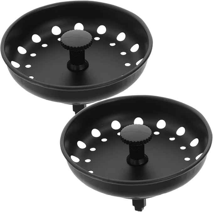 Homoyoyo 4pcs Metal Sink Drain Strainer and Filter Stoppers Kitchen Sink Drain Filter for Food Catching Easy Installation for Home Use