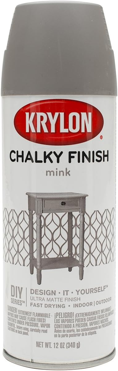 Krylon Chalky Finish Spray Paint: Mink, 12 oz