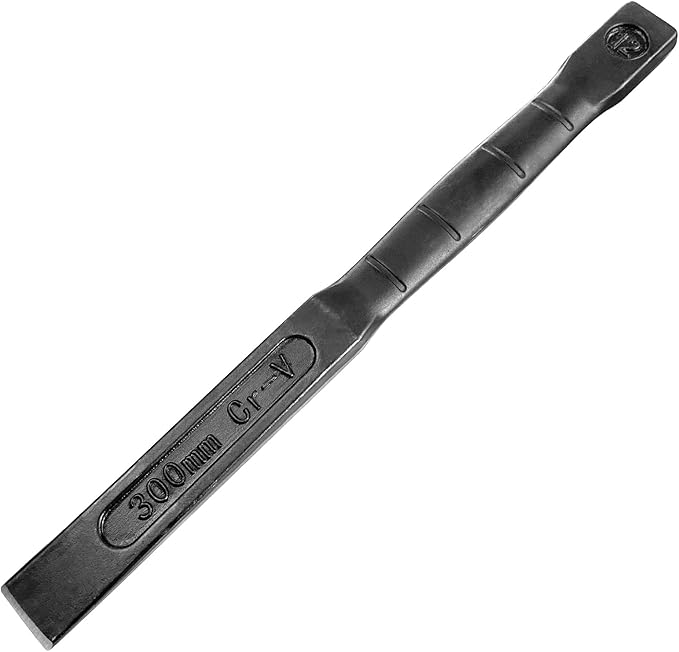 WEDO 12" Cold Chisel,Flat Utility Chisel,Industrial Grade,Length 300mm,CR-V Steel,Die-forged,Heat Treatment,Surface Black Polishing,For Carpentry, Metalwork, Woodwork & Masonry work