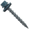 10 x 1-1/2" Slate Blue Metal Roofing Screws - Hex Washer Head- Self-Starting/Tapping - EPDM Washer. 1 x 250 Count Bag - 250 Screws