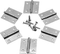 12Pcs 1 Inch 304 Stainless Steel Butt Hinges, Sliver Jewelry Box Hinges Small Cabinet Hinge Square Door Hinge Folding Craft Heavy Duty for Furniture Cupboard Drawer