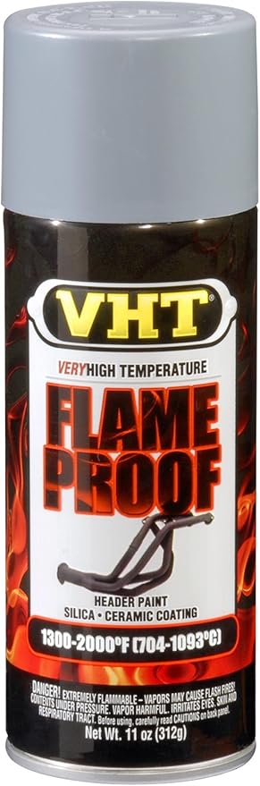 VHT ESP100000 FlameProof Coating Flat Grey Primer Can - , 11 Ounce (Pack of 1) (SP100), Packaging may vary