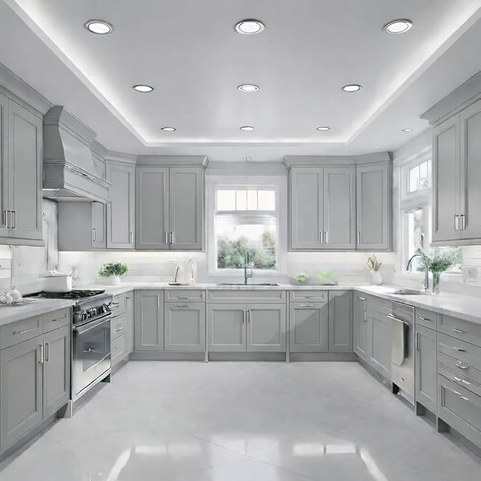 ALL-IN-ONE Paint by Heirloom Traditions, Cobblestone (Gray with subtle Blue Undertones), Gallon - Durable cabinet and furniture paint. Built in primer and top coat, no sanding needed. Includes our 30