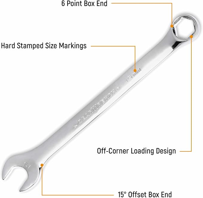 GEARWRENCH 28 Piece Combination Wrench Set, 6 Point, SAE & Metric, 81923 (Pack of 2)