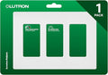 Lutron Claro 3 Gang Decorator/Rocker Wallplate, Satin, Snow (1-Pack) | SC-3-SW