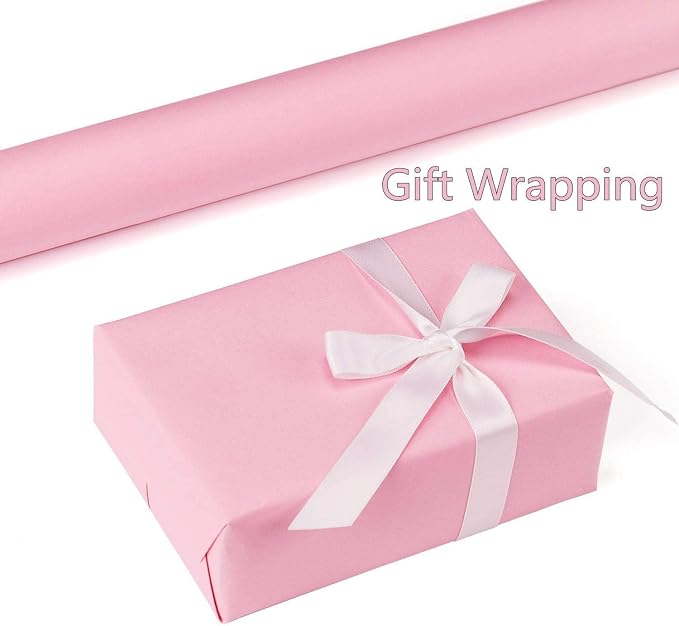 Pink Self-Adhesive Wallpaper Film Stick Paper Easy to Apply | Peel and Stick Wallpaper Shelf Liner Table and Door Reform Wall paper