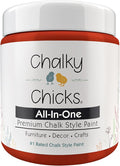 Chalky Chicks Chalk Paint - Chalk Paint for Furniture, Craft Paint, Cabinet Paint, Wood Paint, and Furniture Paint, Spray Paint-Ready for Home Decor - Emmy's Red (Orange Red) 8 Fl Oz (Pack of 1)