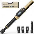 Digital Torque Wrench 3/8 Drive, 5.0-99.6 ft·lb (6.8-135N.m) | ±1% Accuracy Electronic Torque Wrench with Buzzer and LED Heavy Duty Torque Wrench Set with Socket for Car Repair