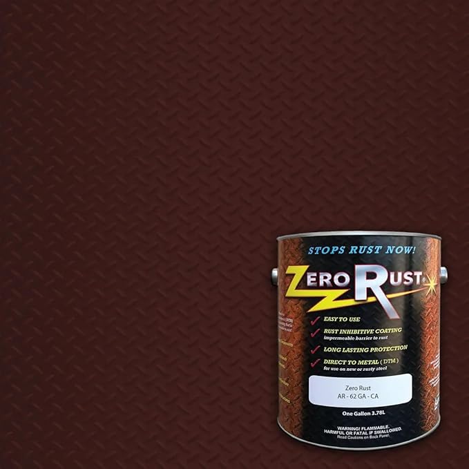 Zero Rust AR-60CA Red Rust Inhibitive Coating – 1 Gallon | Direct-to-Metal Corrosion Protection