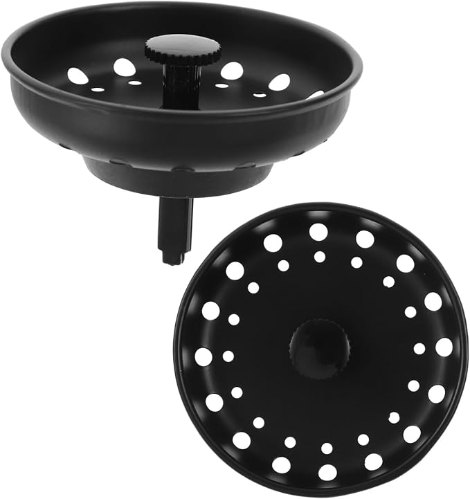 Homoyoyo 3sets Kitchen Sink Drain Stopper Sink Drain Filter Plug Metal Material Strainer Use 2pcs*3