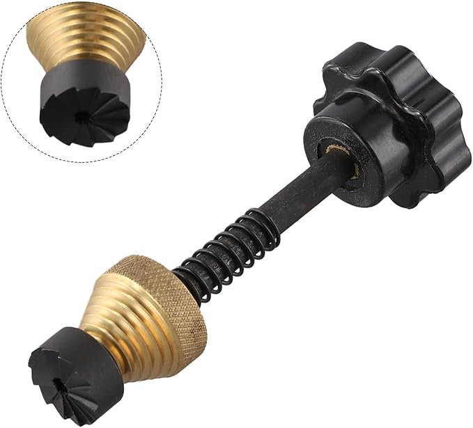 Tap Reseating Tool for Leaking Taps with Threaded Guide and Steel Cutters, 1/2 inch 3/4 inch DIY Plumbing Repair Kit for Sink Basin Bath Faucets