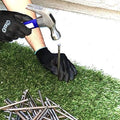 200-Pack - USA Made Synthetic Grass Turf Nails 6" Stakes (20 Pound) Non-Galvanized Thick 4-Gauge Style, Will Rust for Extra Hold - Spikes for Artificial Turf & No Dig Edging (200 Nails Per Bag)