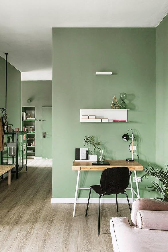 Safiyya 118"x17.7" Light Green Peel and Stick Wallpaper Green Contact Paper Wall Paper Temporary Self Adhesive Decorative Wallpaper Vinyl Rolls for Wall